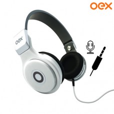 Headphone P3 Dobrável com Microfone Groove OEX HP102 - Branco